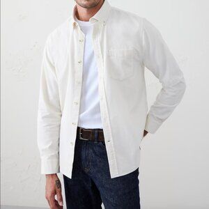 Banana Republic Slim-Fit Fine Wale Corduroy Shirt, Transition Cream, Medium, NWT